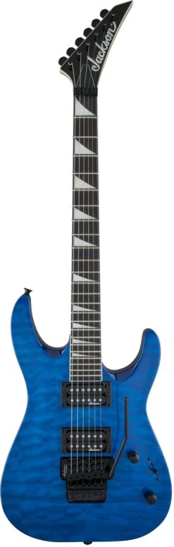 Jackson JS Series Dinky JS32Q DKA Arch Top Transparent Blue