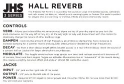 JHS Pedals 3 Series Hall Reverb 7 JHS Pedals 3 Series Hall Reverb -Next stop, Gitarre. 192294119 03 1280x1280