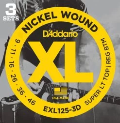 D´Addario EXL125-3D Super Lt Top/Reg Btm
